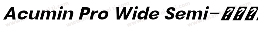 Acumin Pro Wide Semi字体转换